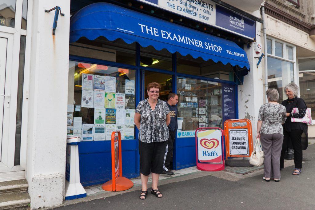 Calvert newsagents & Post Office The Examiner Shop, Bay View Road, Port St Mary IM9 5AG