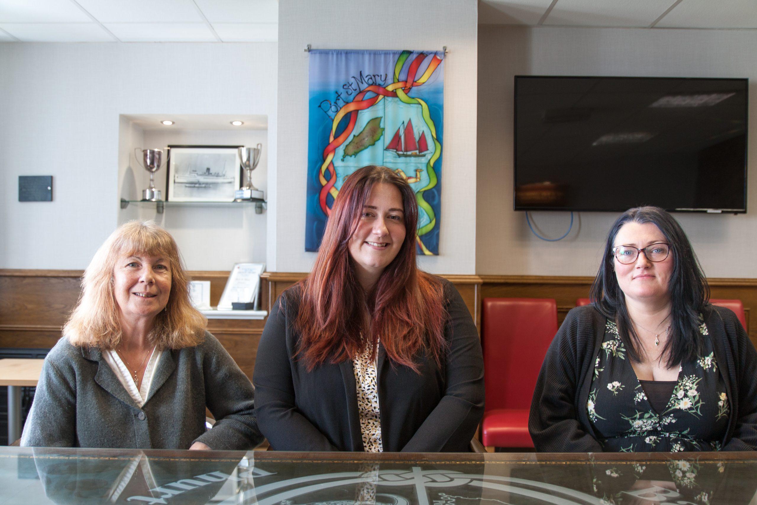 Port St Mary Commissioners - Darleen Greenwood, Hayley Kinvig, Paula Smith