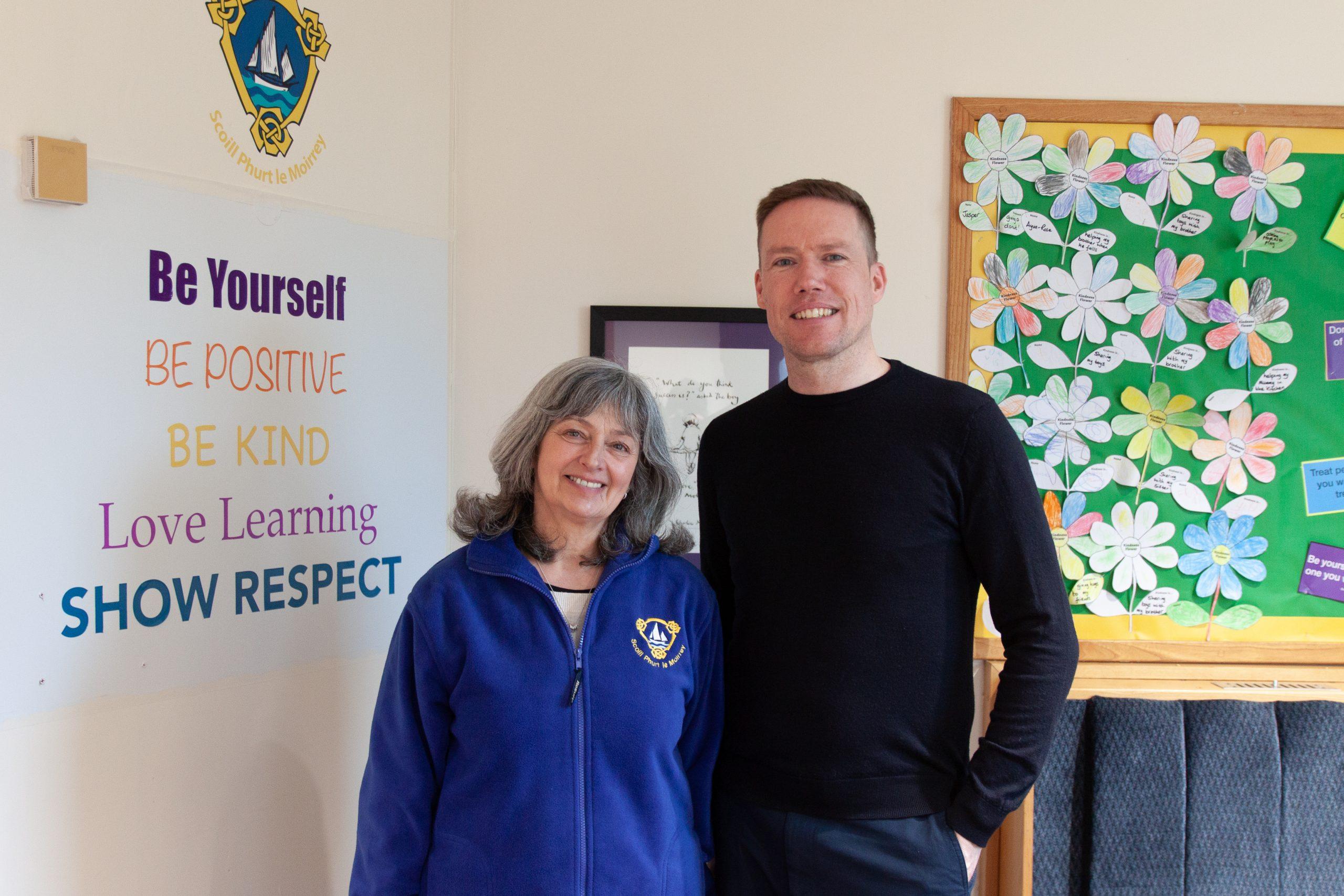 Ange Callaghan (Head teacher), Steve Chapple (deputy Head Teacher)